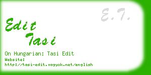 edit tasi business card